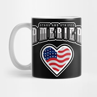 FOURTH Of July Stars And Stripes Mug